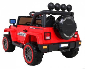 Masinuta electrica pentru copii FULL TIME 4WD (7588) 4x4, Rosu