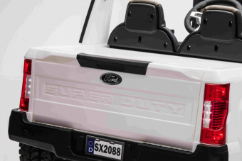 Masinuta electrica pentru copii Ford Super Duty XXL cu 2 locuri, 4x4 (2088) Alb