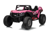 Black Friday - Reduceri si Promotii la UTV electric pentru 2 copii Buggy XXL FAST EDITION cu viteza maxima 15km/h 500W 24V 4x4 (sx2929-fast) Roz